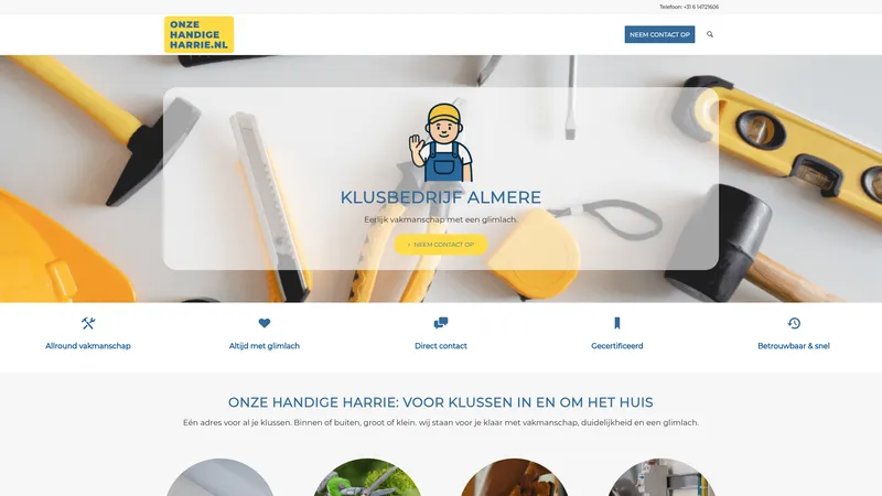 Website van Onze Handige Harrie