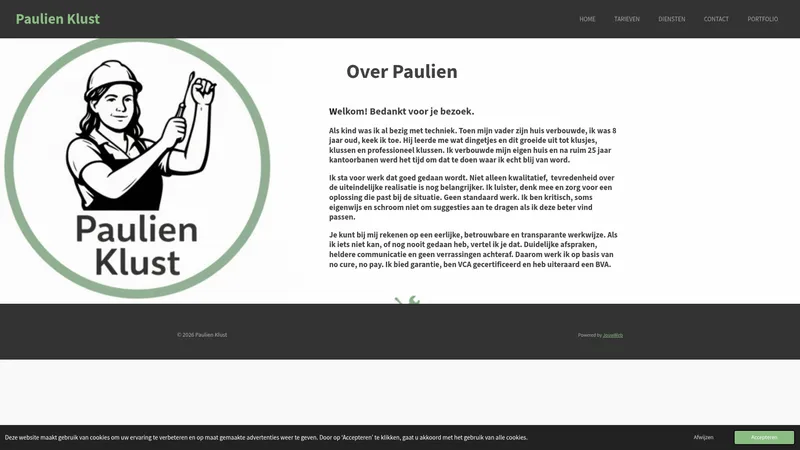 Website van Paulien Klust