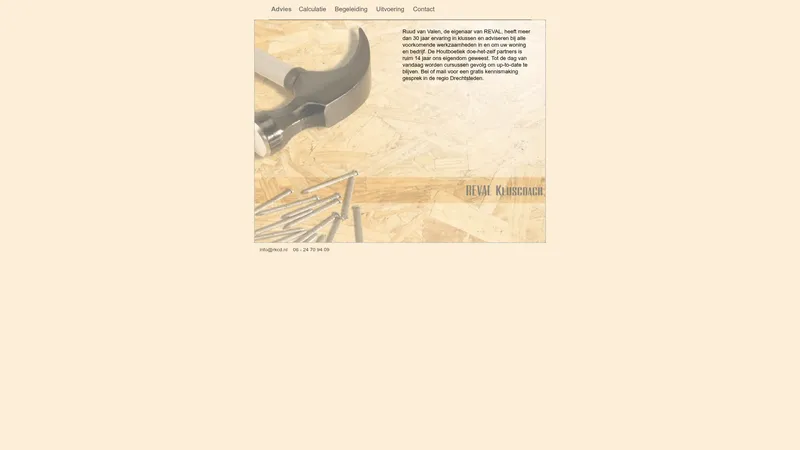 Website van Reval Kluscoach