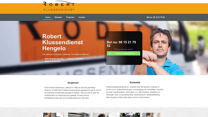 Website van Robert Klussendienst