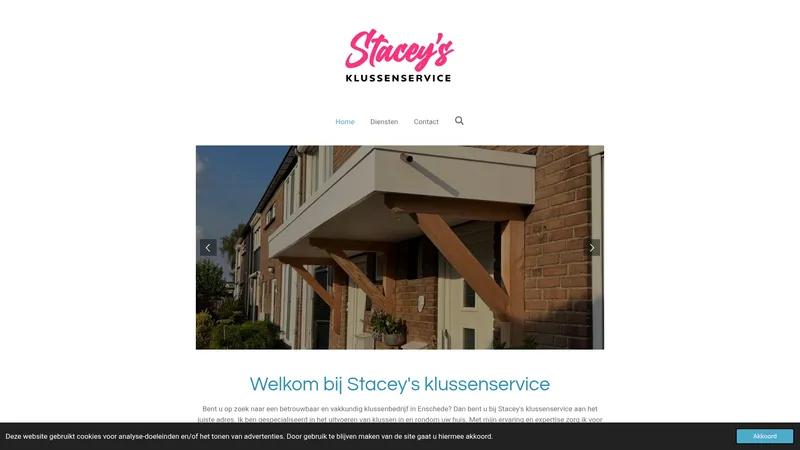 Website van Staceys klussenservice