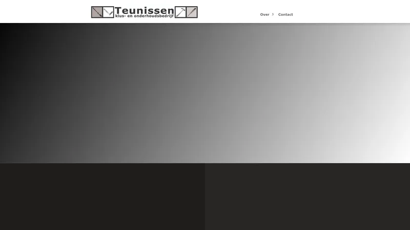 Website van Teunissen klus-en onderhoudsbedrijf