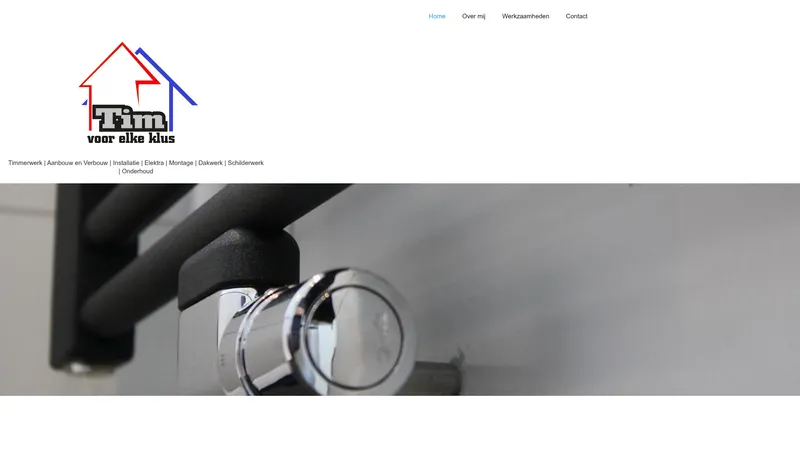 Website van Tim voor elke Klus
