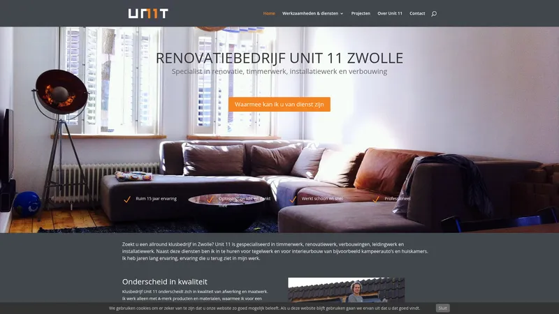 Website van Unit 11