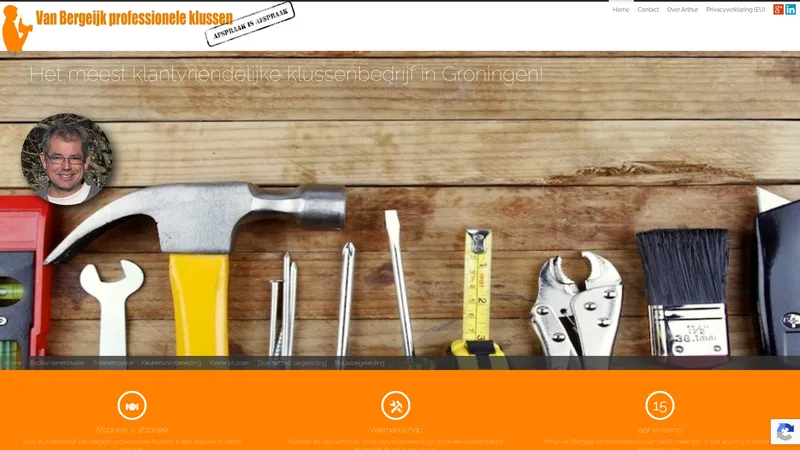 Website van Van Bergeijk professionele klussen