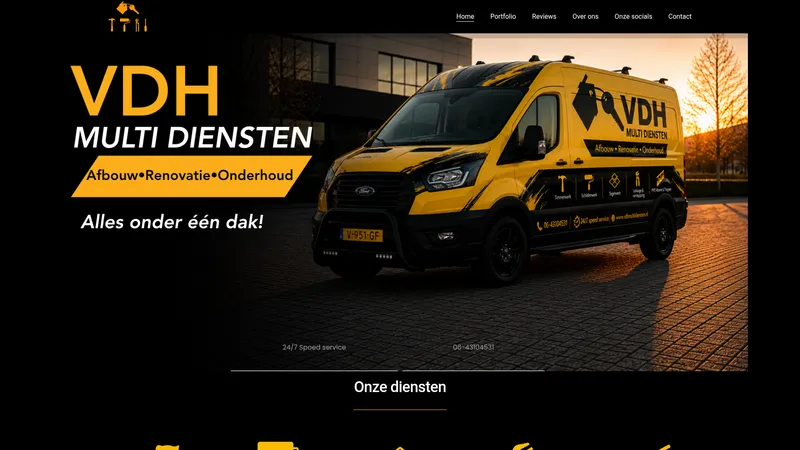 Website van VDH multidiensten